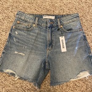 Boyfriend denim shorts